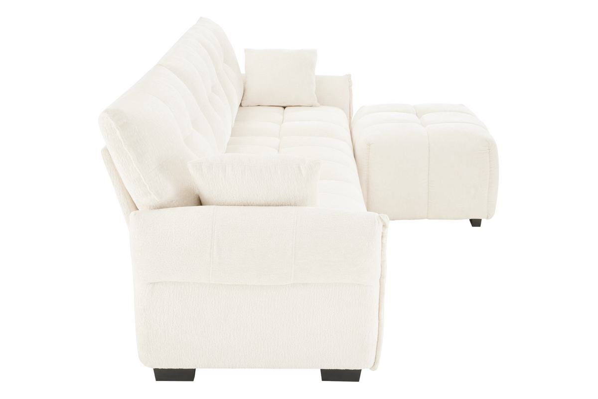 CHARLOTTE 110&quot; 3 Seater Sofa with 1 Ottoman