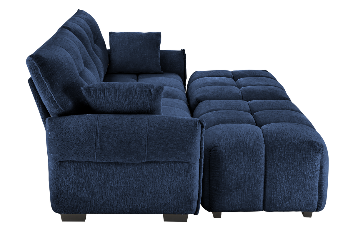 CHARLOTTE 78&quot; 2 Seater Sofa With 2 Ottoman