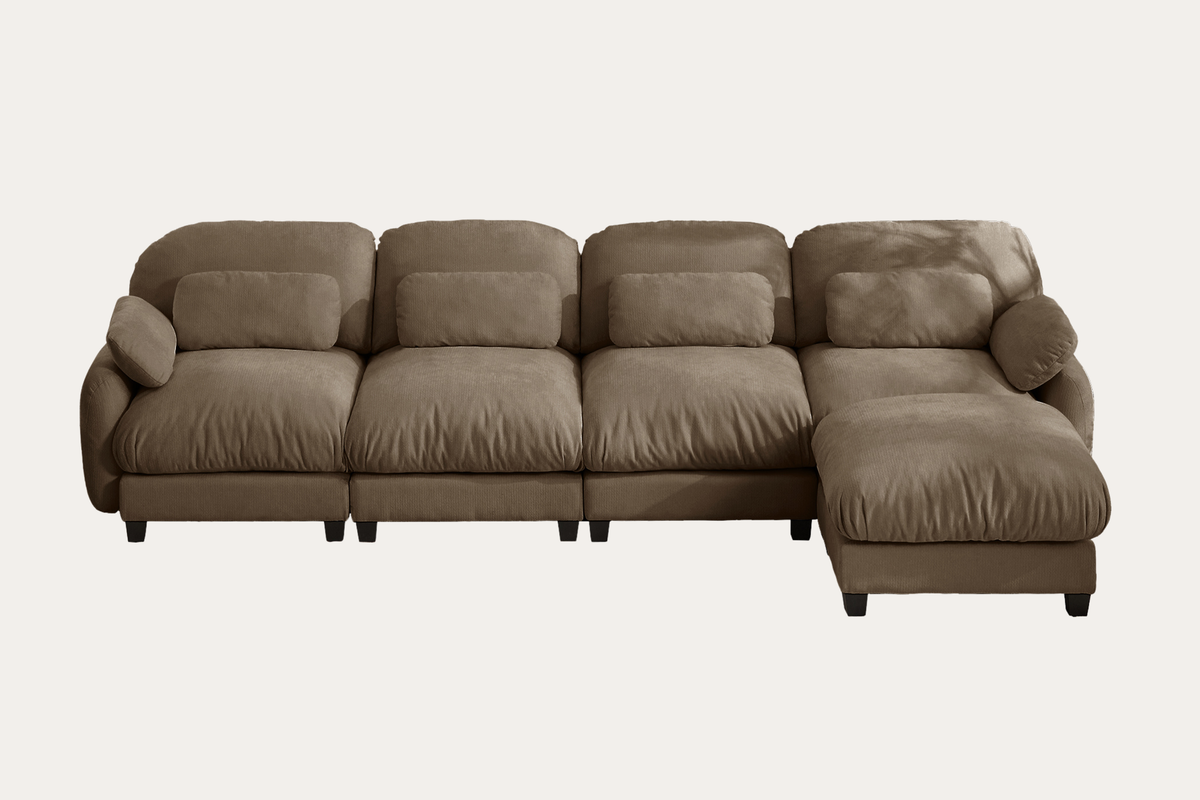 UNIONN 136" 4-Seater Sofa With 1 Ottoman