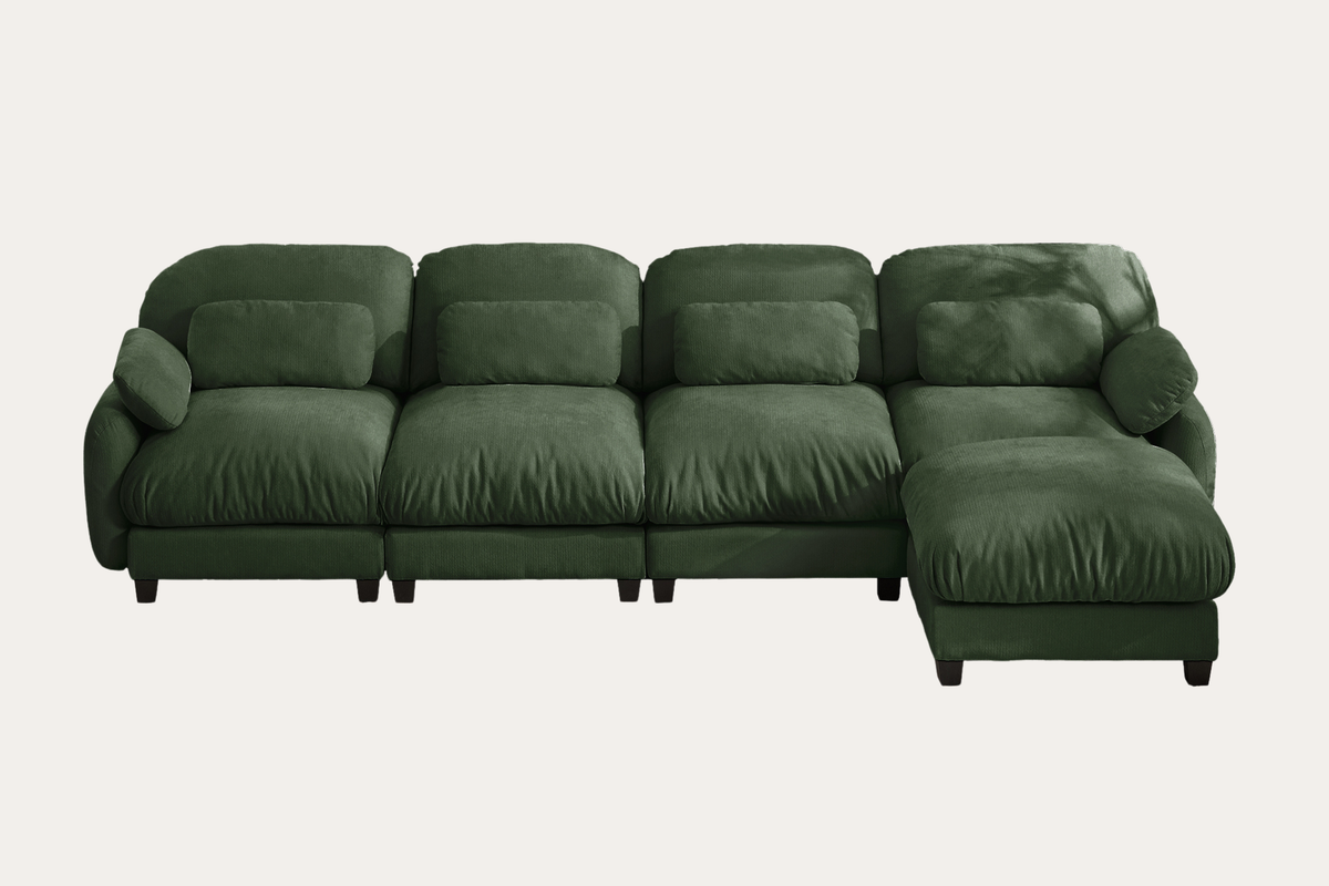 UNIONN 136" 4-Seater Sofa With 1 Ottoman