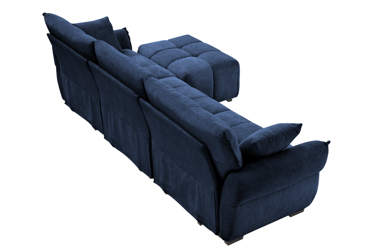 CHARLOTTE 110&quot; 3 Seater Sofa with 1 Ottoman