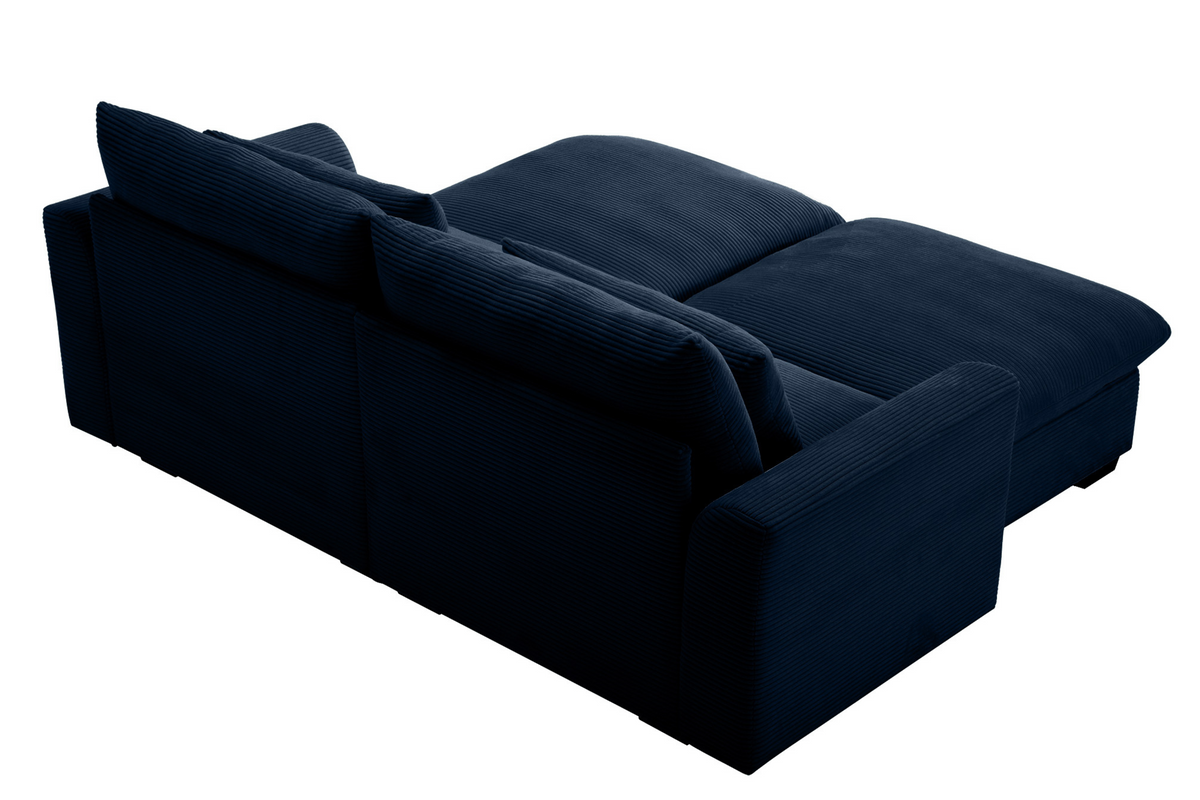 HARMONY 86&quot; Loveseat with 2 Ottomans