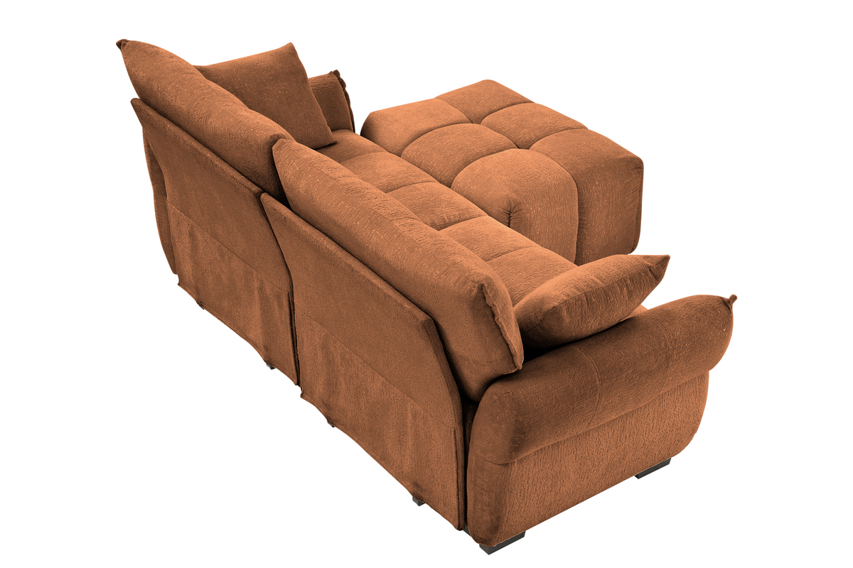 CHARLOTTE 78&quot; 2 Seater Sofa With 1 Ottoman