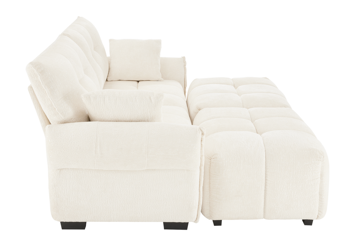 CHARLOTTE 78&quot; 2 Seater Sofa With 2 Ottoman