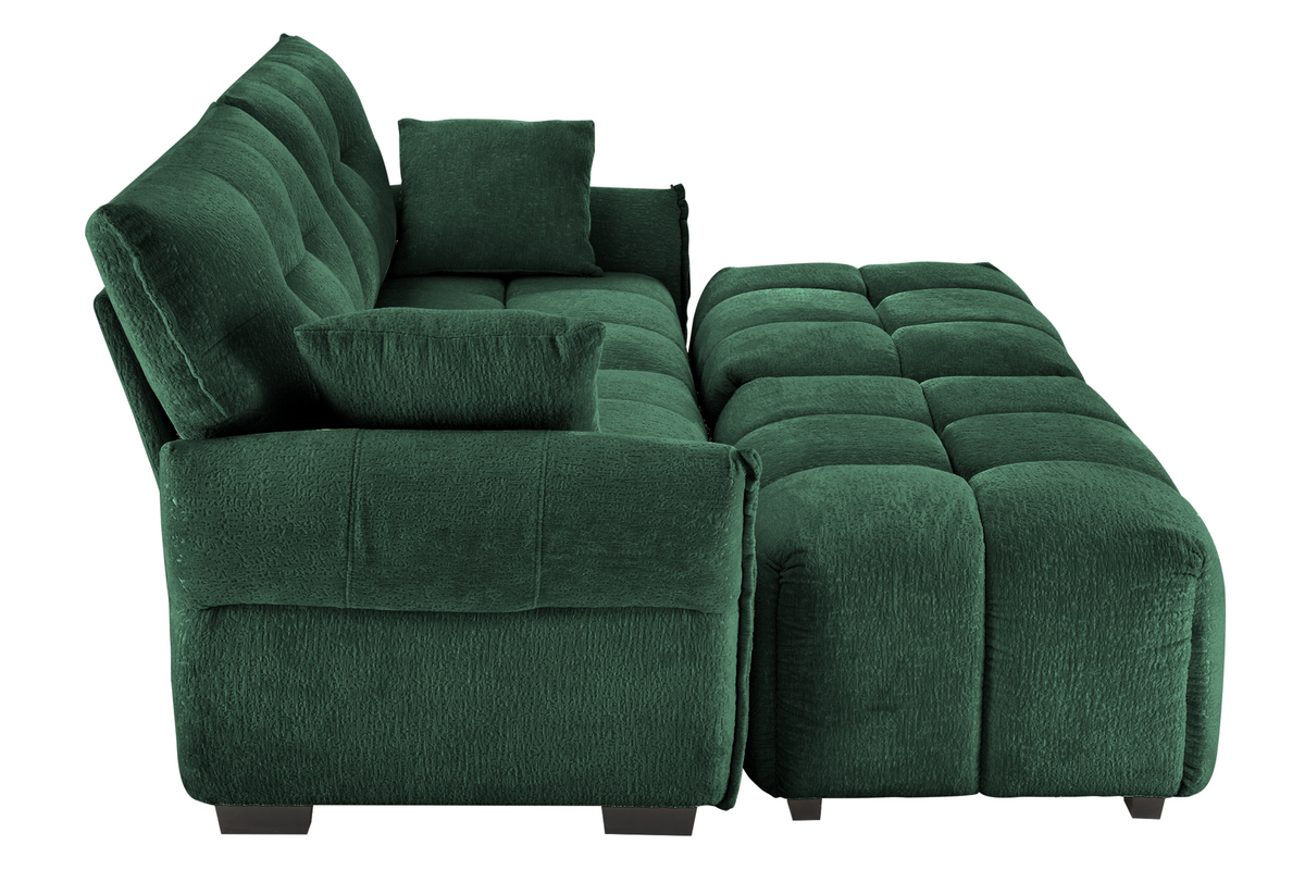 CHARLOTTE 78&quot; 2 Seater Sofa With 2 Ottoman