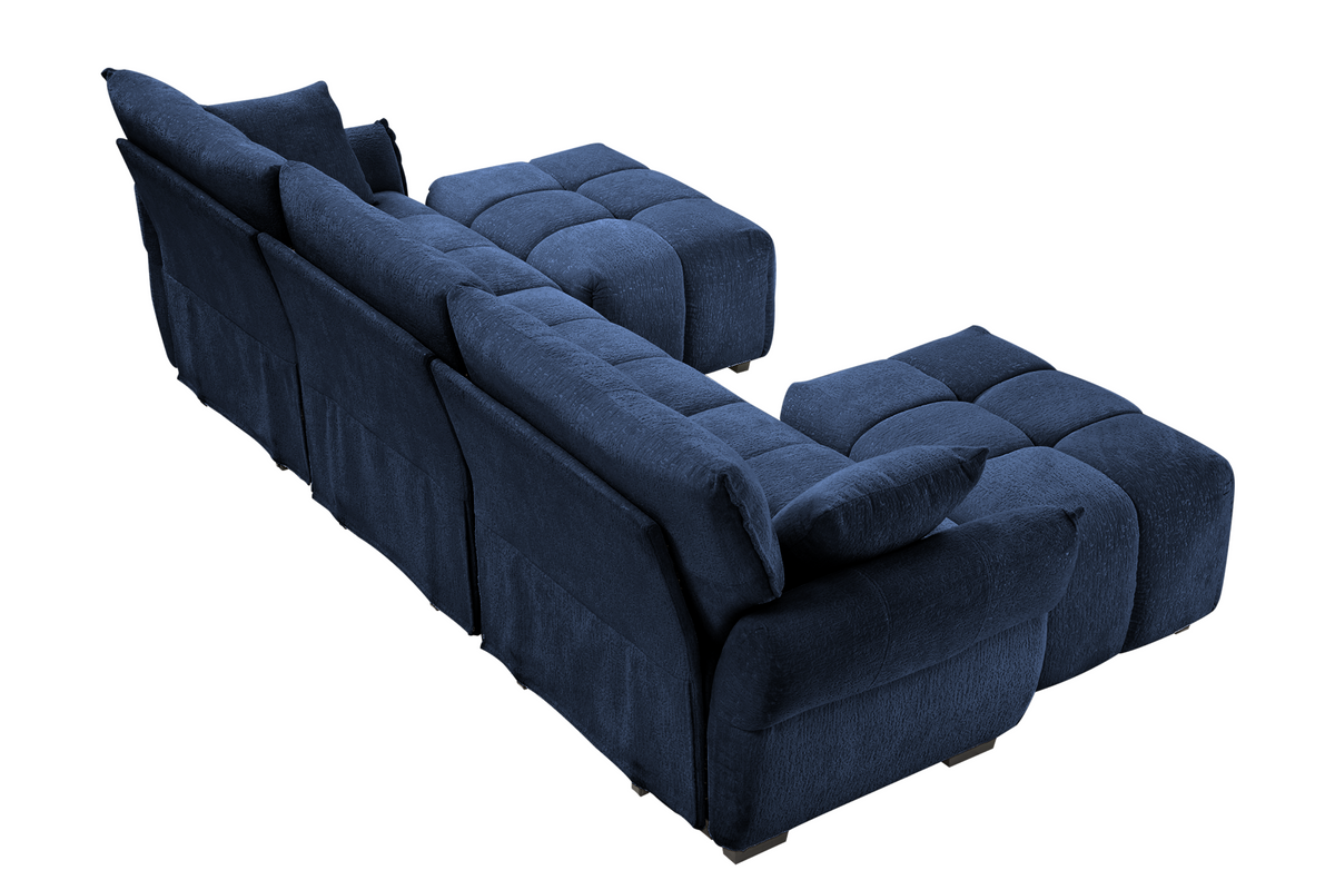 CHARLOTTE 110&quot; 3 Seater Sofa with 2 Ottoman