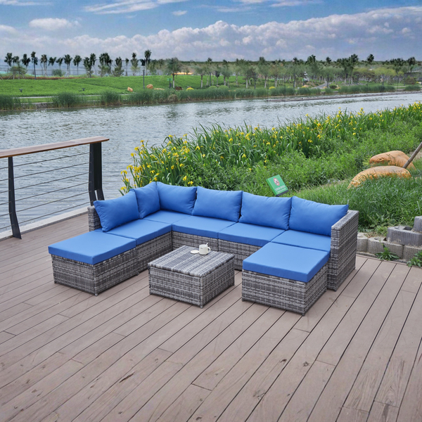 FELON Patio Comfort Sectional Set