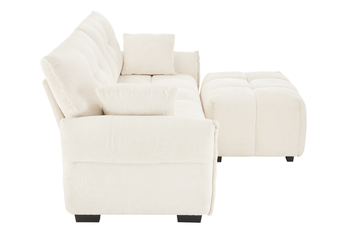 CHARLOTTE 78&quot; 2 Seater Sofa With 1 Ottoman
