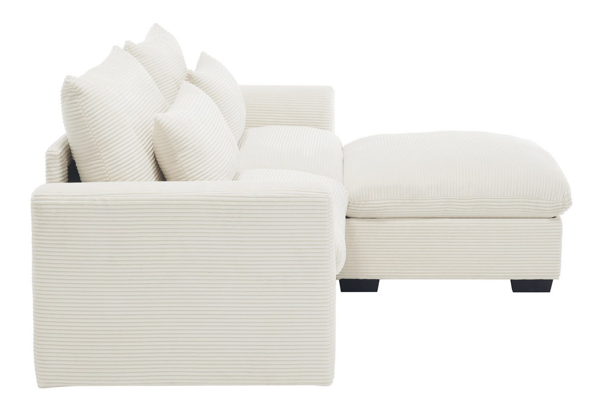 HARMONY 86&quot; Loveseat with 1 Ottoman