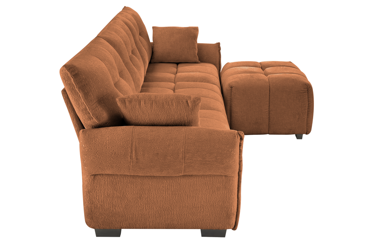 CHARLOTTE 110&quot; 3 Seater Sofa with 1 Ottoman