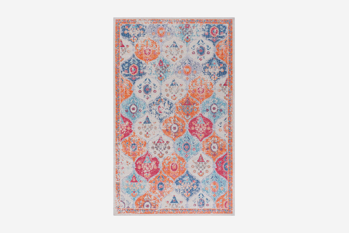 MAVAL 96"x60" Washable Area Rug