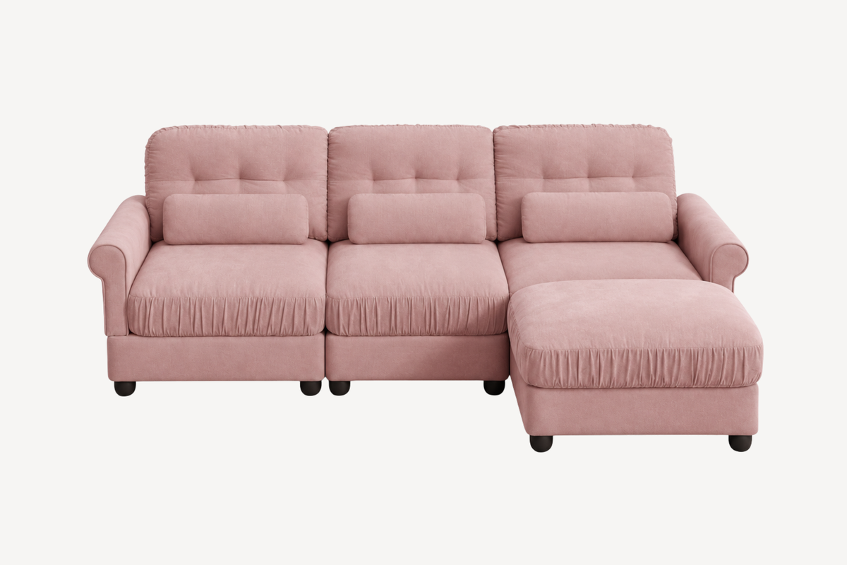 MELBOURNE 98" 3-Seater Sofa with 1 Ottoman