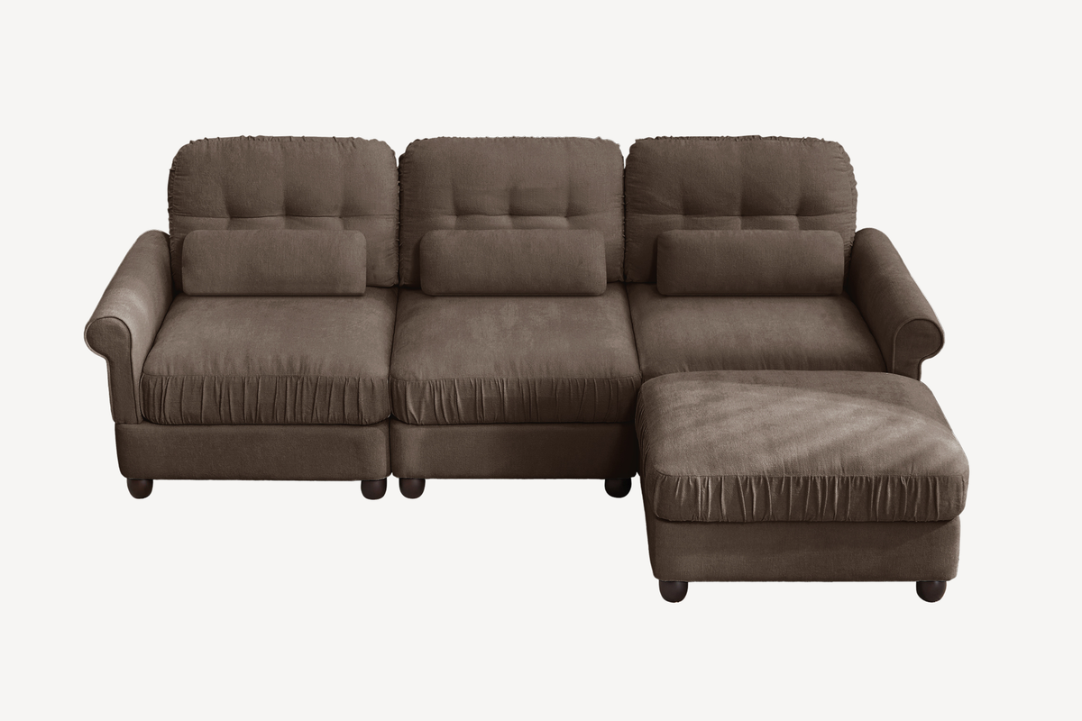 MELBOURNE 98" 3-Seater Sofa with 1 Ottoman