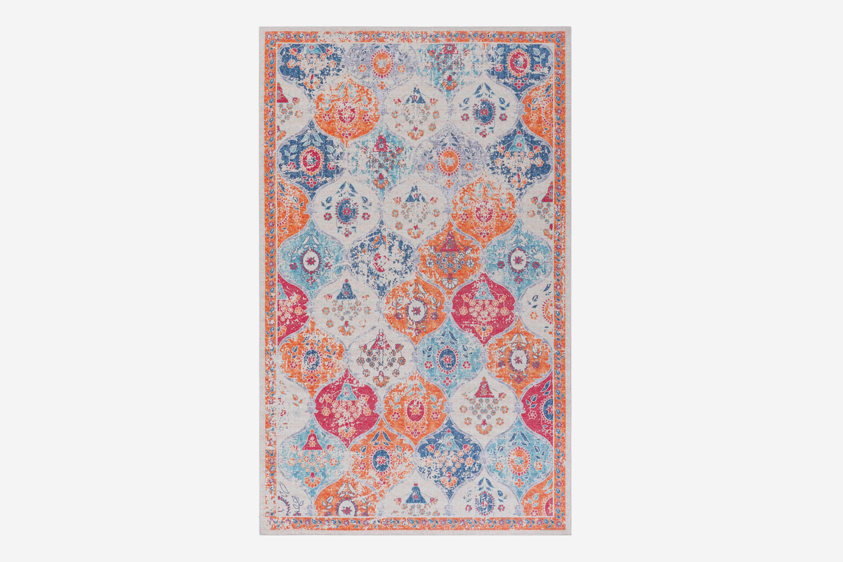 MAVAL 108"x72" Washable Area Rug