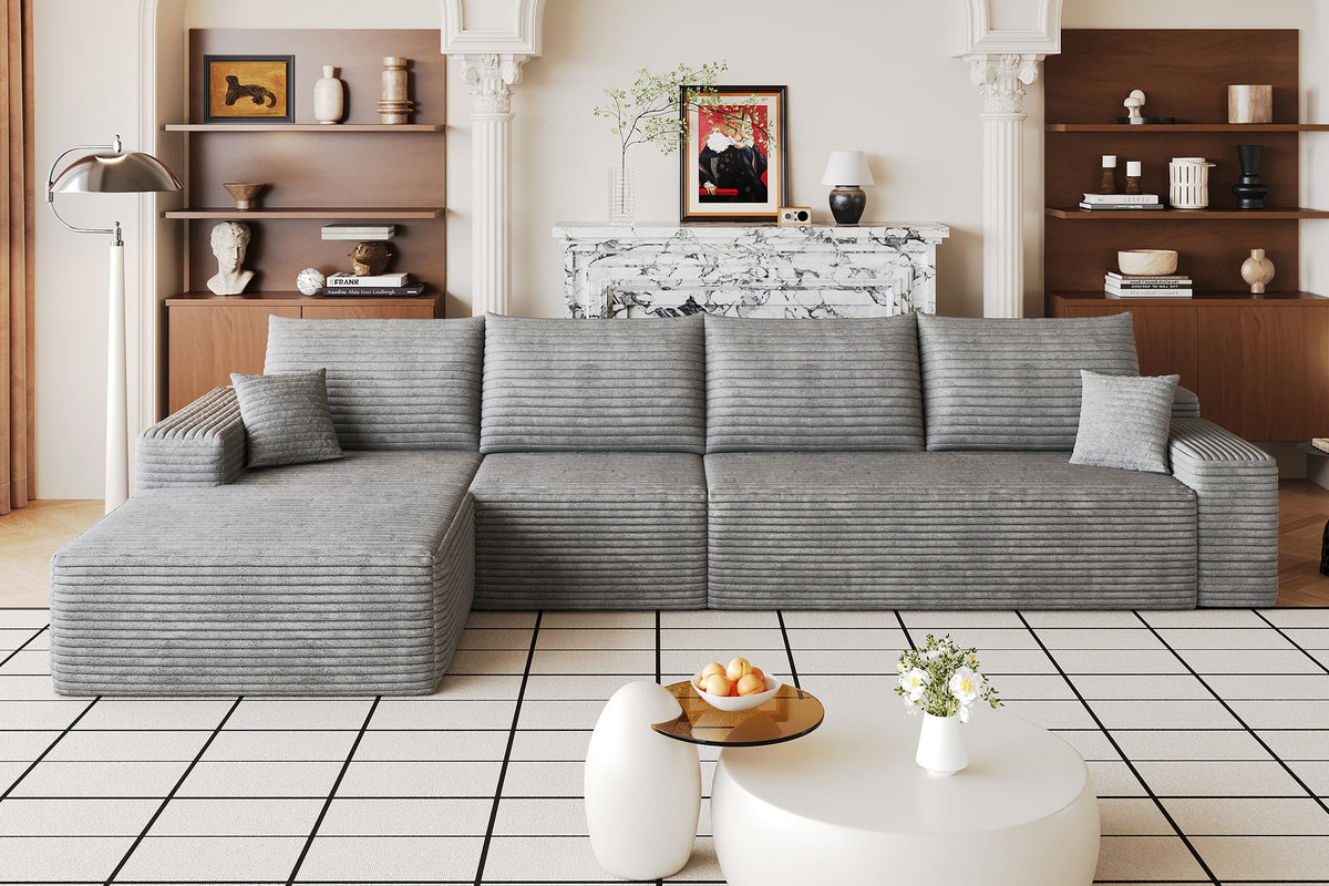 ORVITEX 135" Left Chaise Sofa