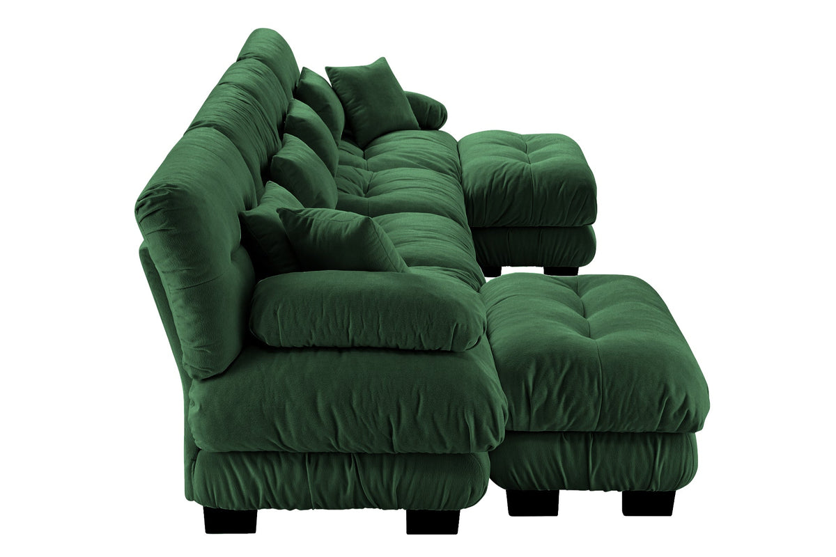 CLOUDIES 173&quot; Sofa 4 Seater with 2 Ottoman