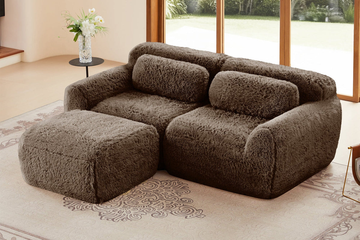 MELLOW 80" Loveseat with 1 Ottoman