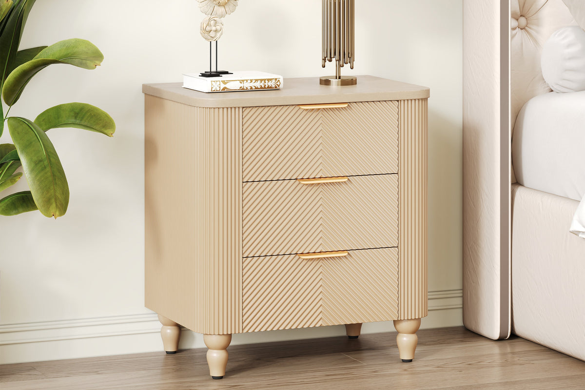 MAVEN 3 Drawers Nightstand