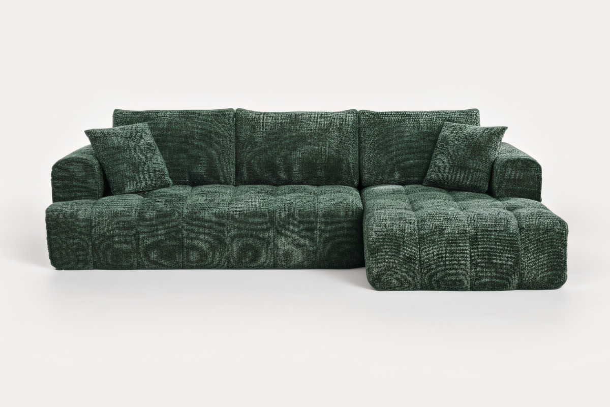 ELARA 108" Chenille Right Chaise Sofa