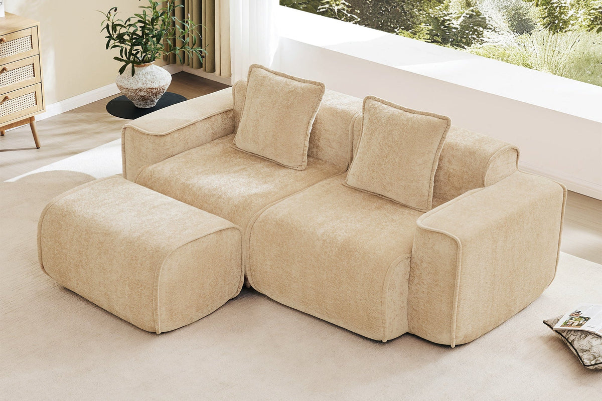 HARRISON 78" Loveseat with 1 Ottoman