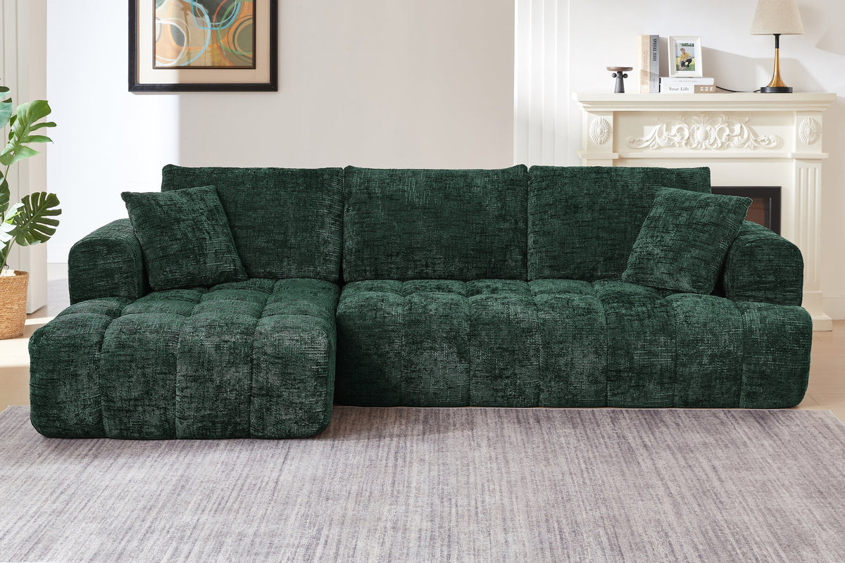 ELARA 108" Chenille Left Chaise Sofa