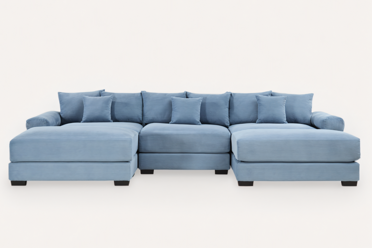 DESEO 130&quot; 3-Seater With 2 Ottoman