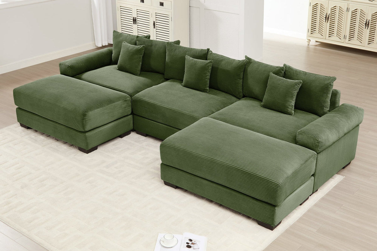 DESEO 130&quot; 3-Seater With 2 Ottoman