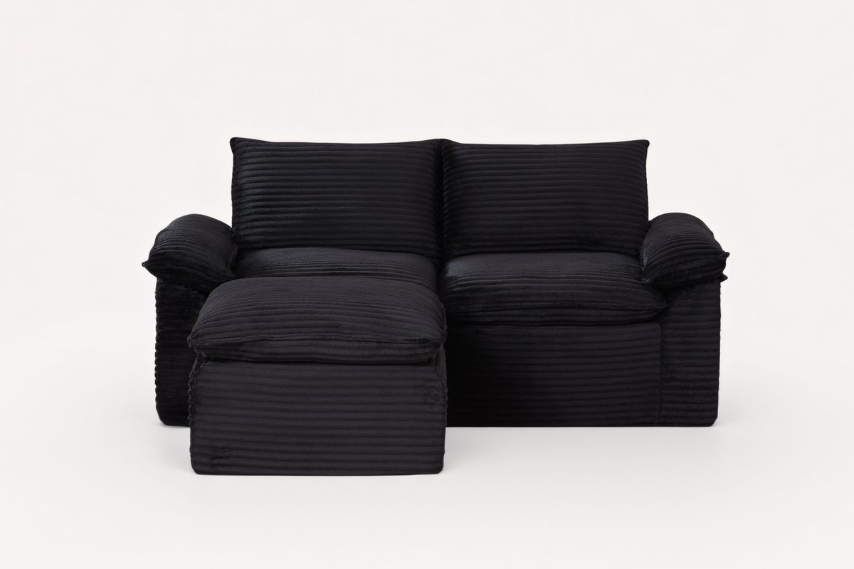 VELLO 80" Loveseat with 1 Ottoman