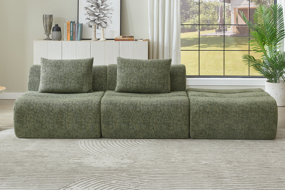 NOVIRA 107" 2-Seater Sofa with 1 Ottoman