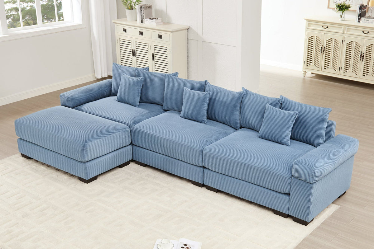 DESEO 130&quot; 3-Seater With 1 Ottoman