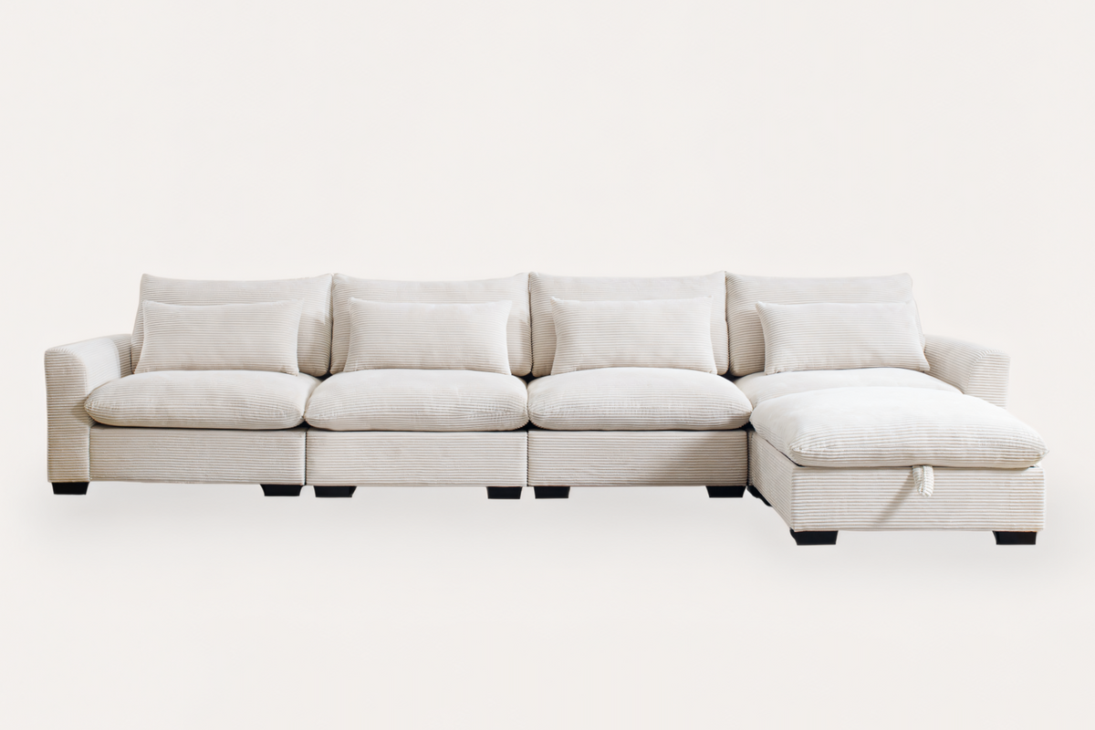 HARMONY 157&quot; 4-Seater Sofa with 1 Ottoman