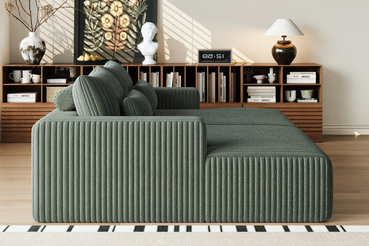 OPHELIA 102&quot; Oversized Sectional Lounge Chaise