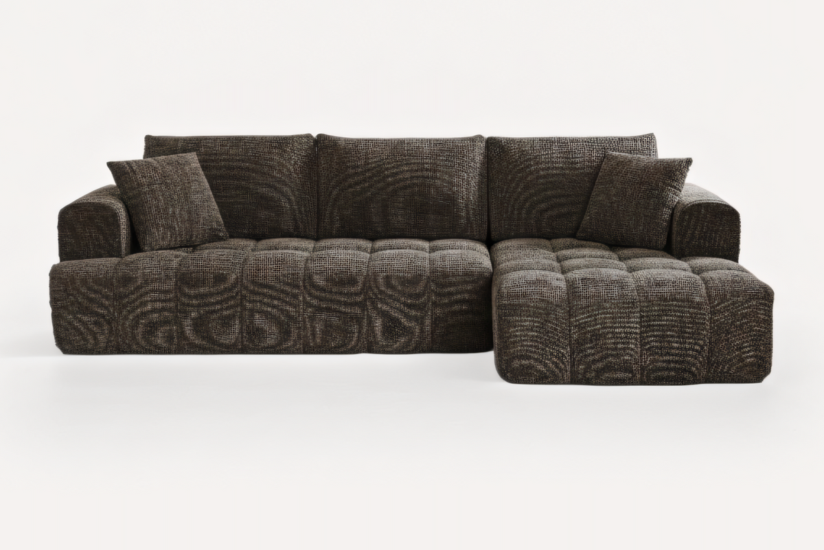 ELARA 108" Chenille Right Chaise Sofa