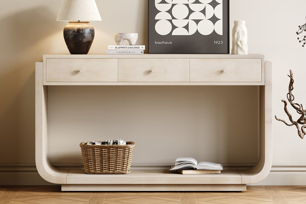 HYLOR Console Table Without Shelf