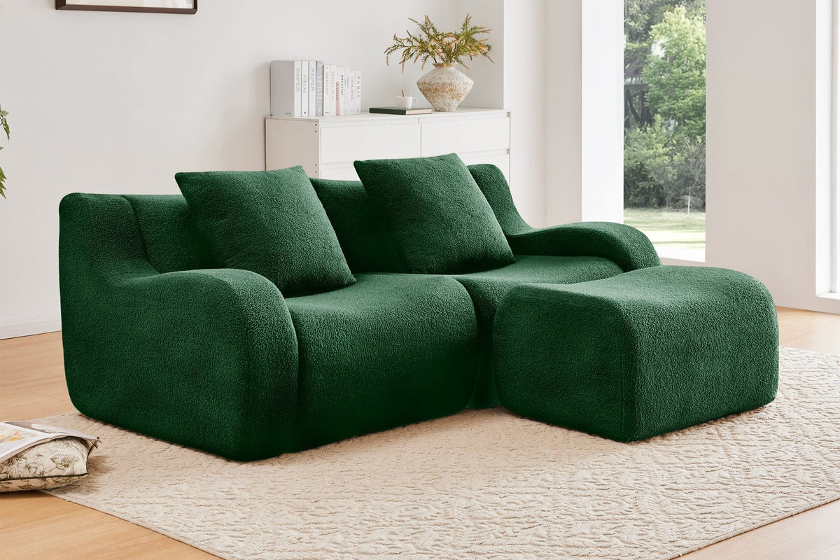 ROMA 82.7" Loveseat with 1 Ottoman