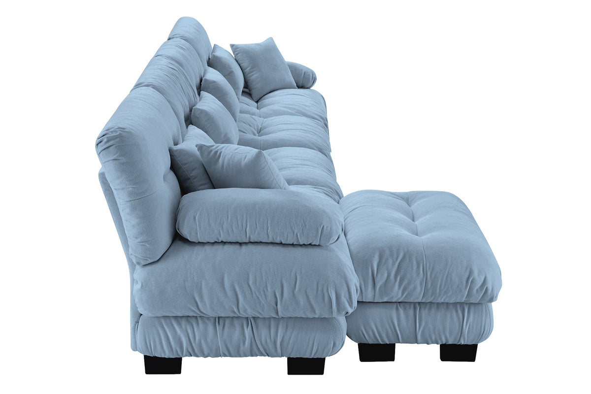 CLOUDIES 173&quot; Sofa 4 Seater with 1 Ottoman