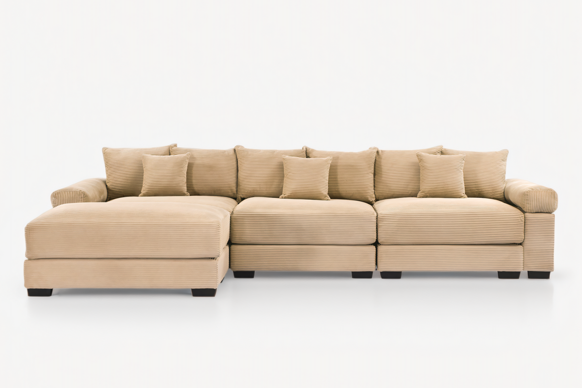 DESEO 130" 3-Seater with 1 Ottoman