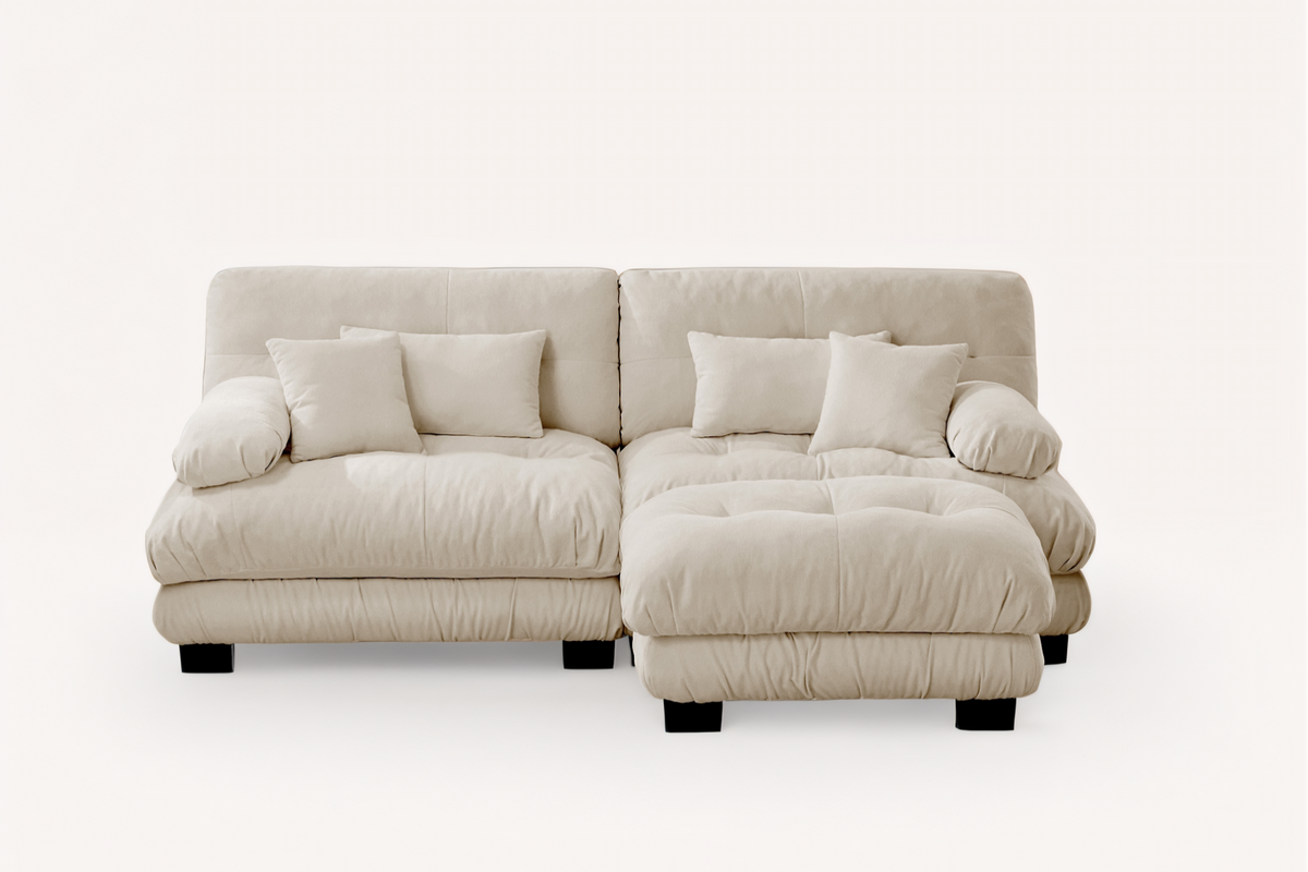 CLOUDIES 94&quot; Loveseat with 1 Ottoman
