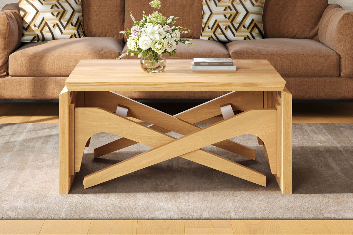JAVERO 2-in-1 Transformer Coffee Table