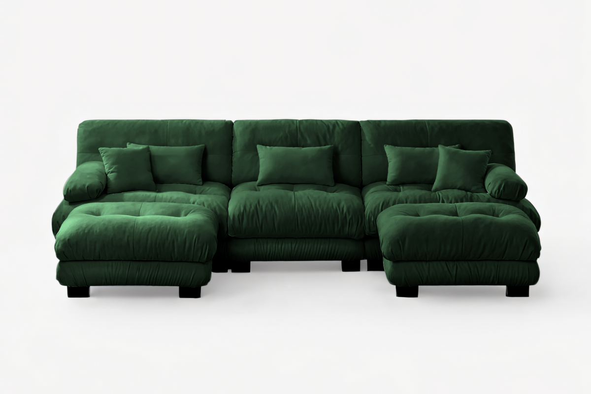 Cloudies 3-Seater with 2 Ottomans