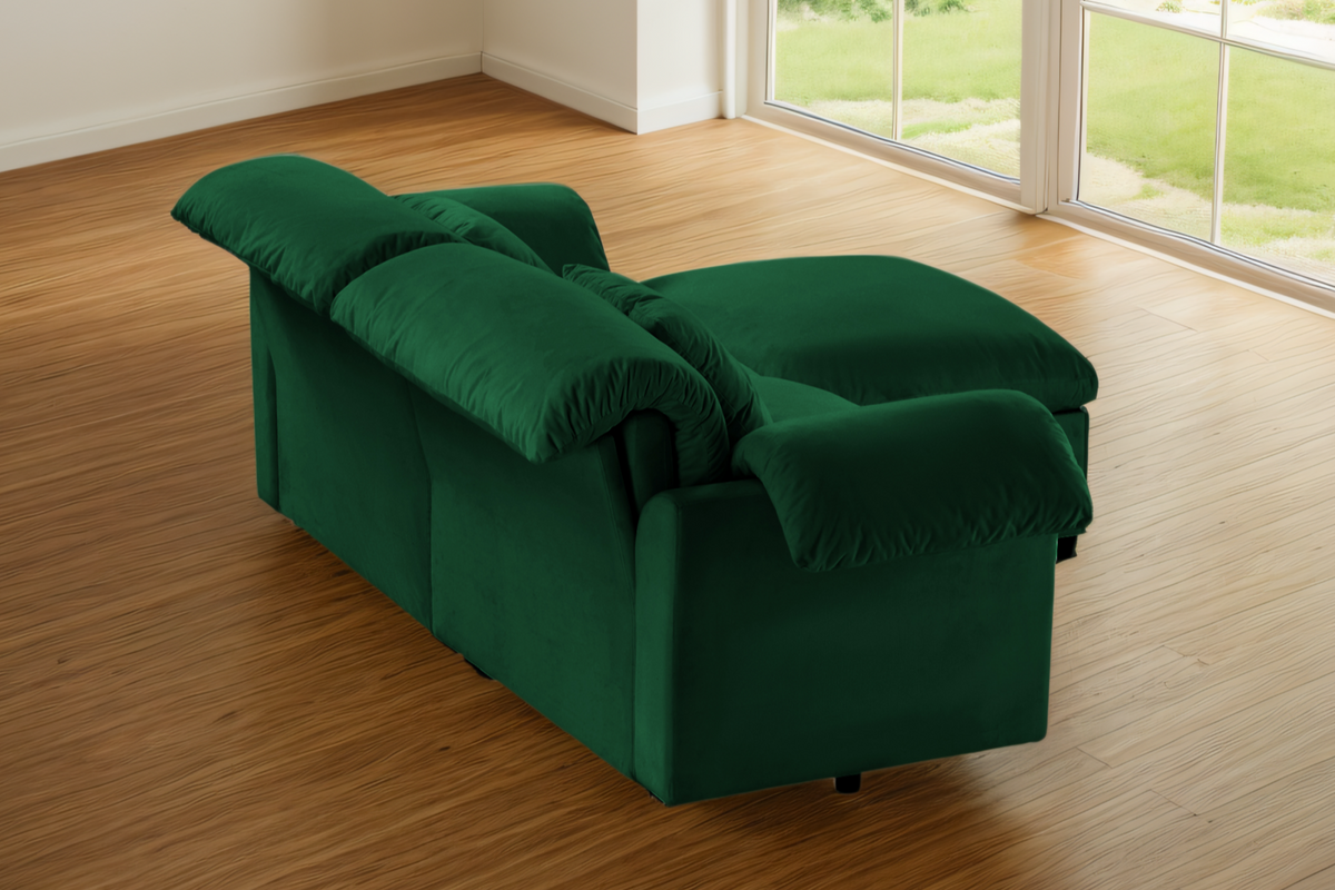 Parris 84&quot; Sofa 2 Seater With 1 Ottoman
