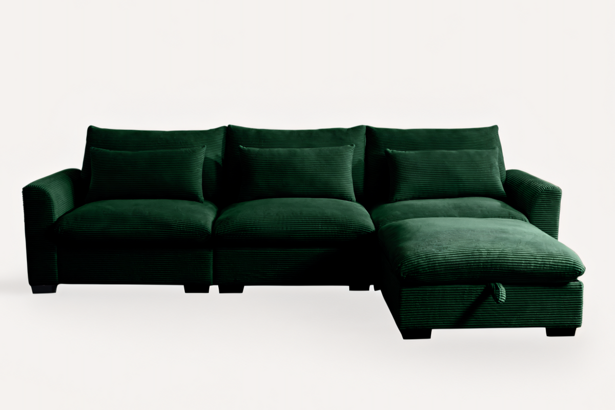 HARMONY 122&quot; 3 Seater Sofa with 1 ottomans