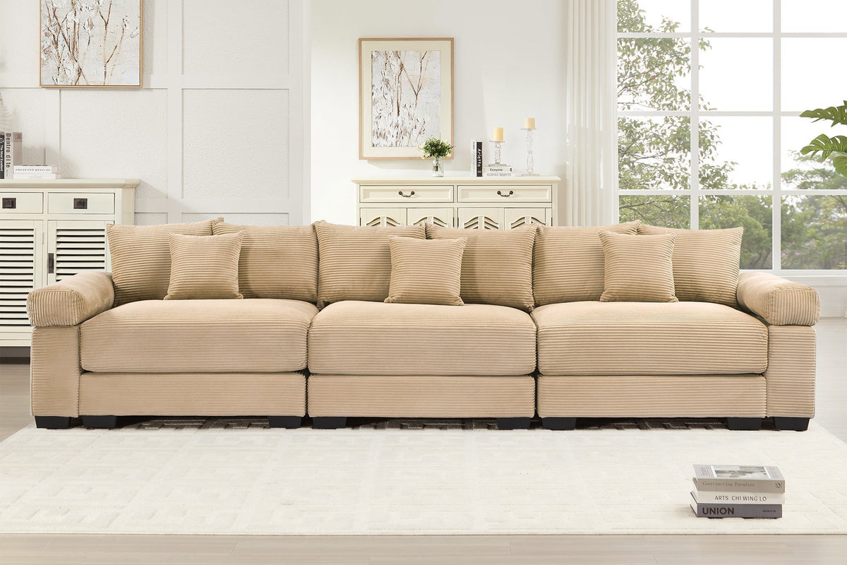 DESEO 130" 3-Seater Sofa
