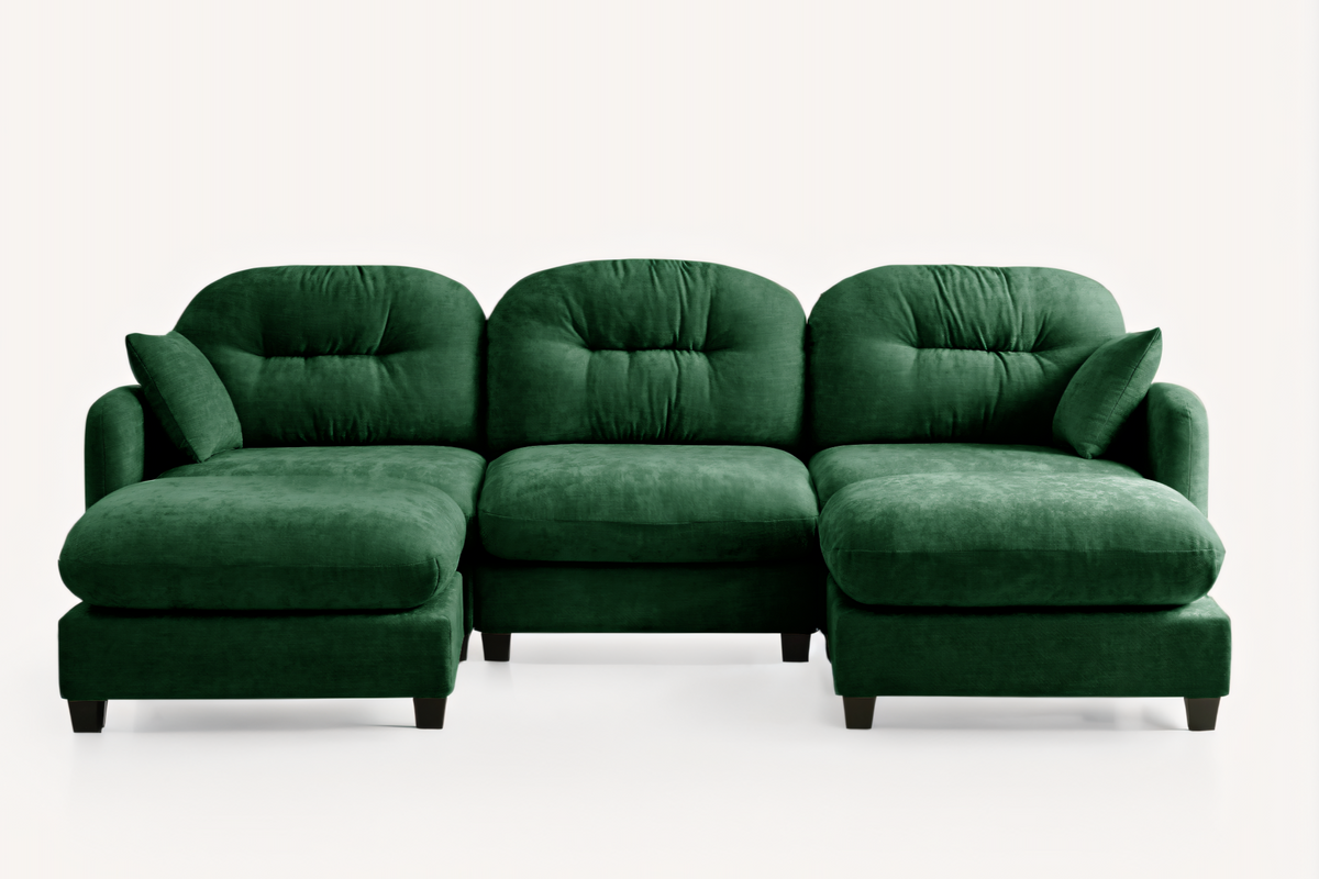 NUVIA 107&quot; 3 Seater with 2 Ottomans