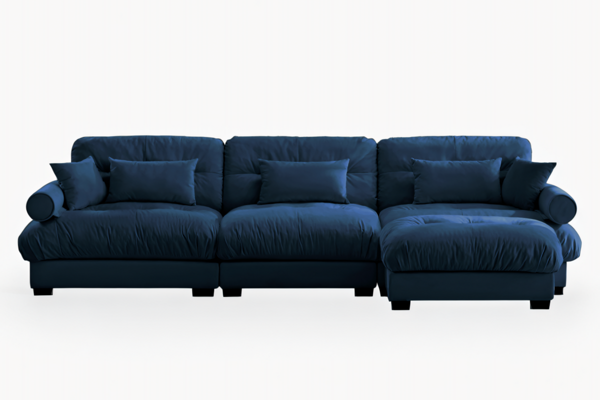 CLOUDIES 134&quot; 3 Seater Sofa with 1 Ottoman