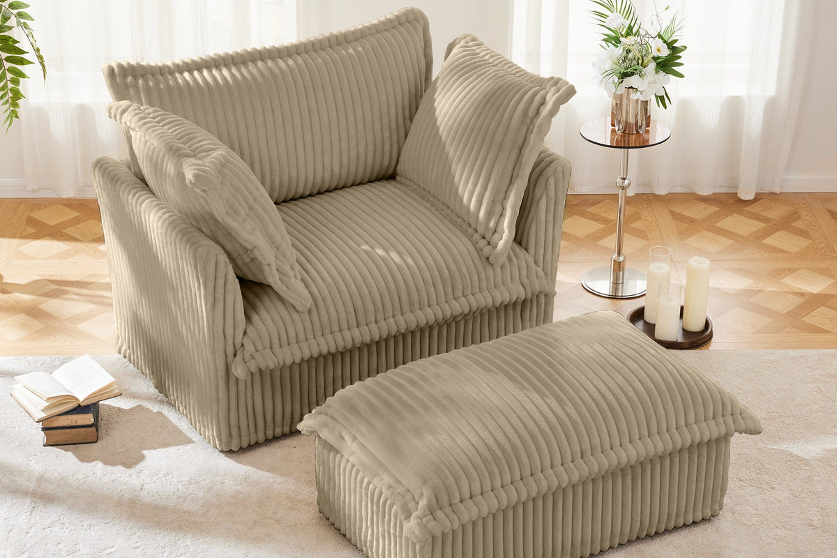 REVIX 49" Chair with 1 Ottoman