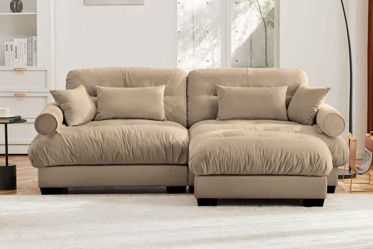 CLOUDIES 94&quot; Loveseat with 1 Ottoman