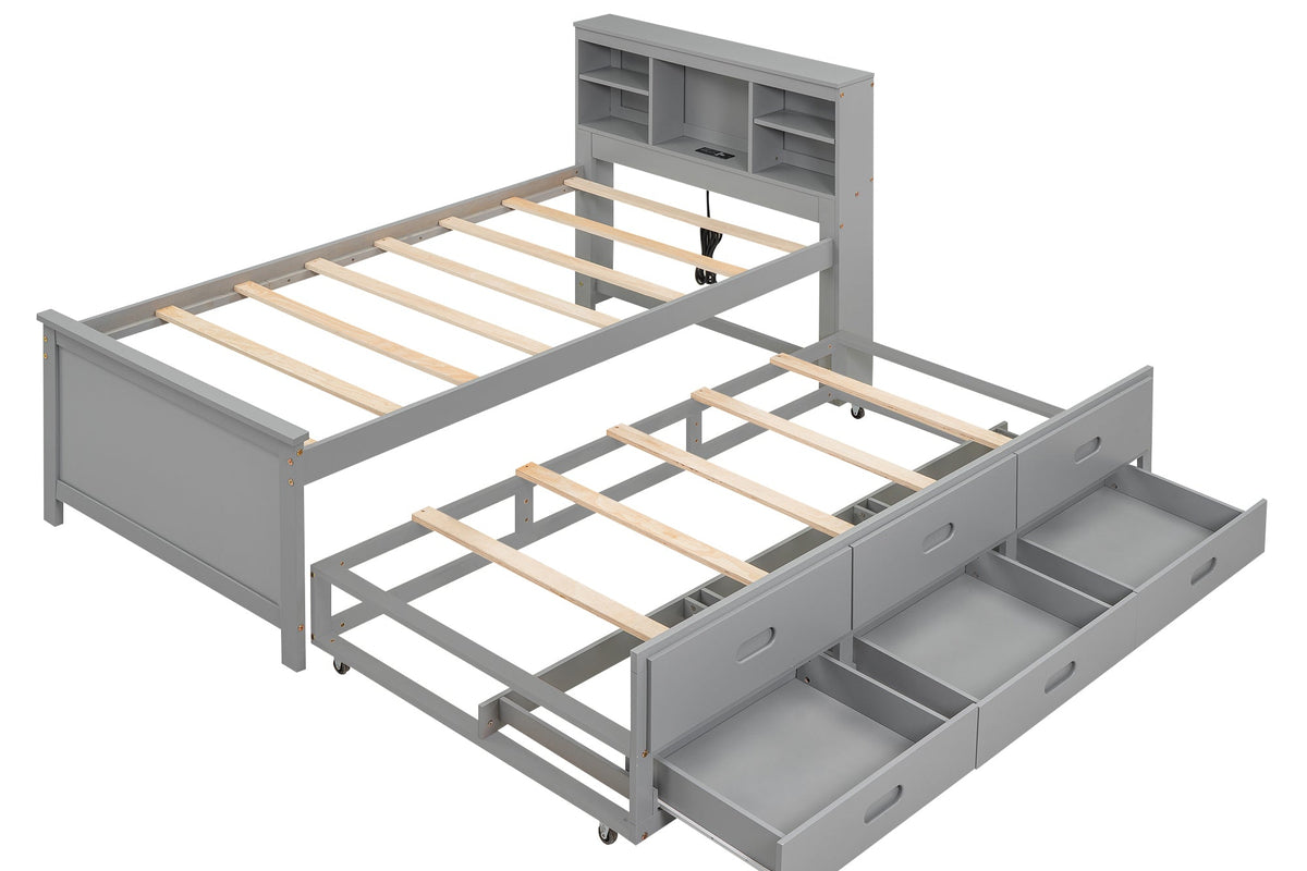 HOVRIZA Twin Size Bed Frame