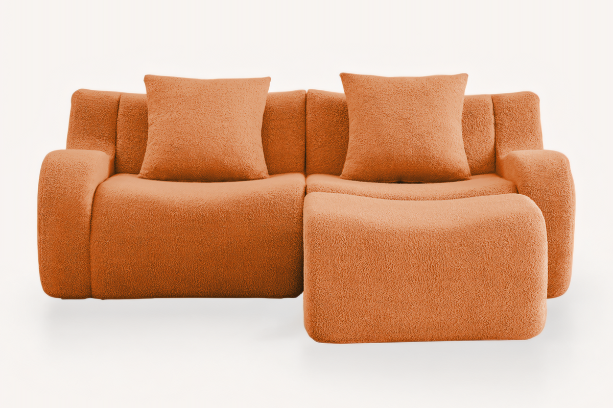 ROMA 82.7" Loveseat with 1 Ottoman