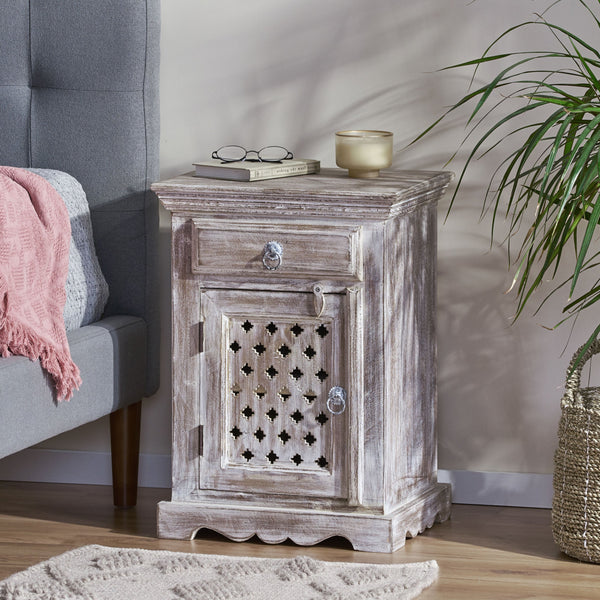 JARVO Mango Wood Nightstand